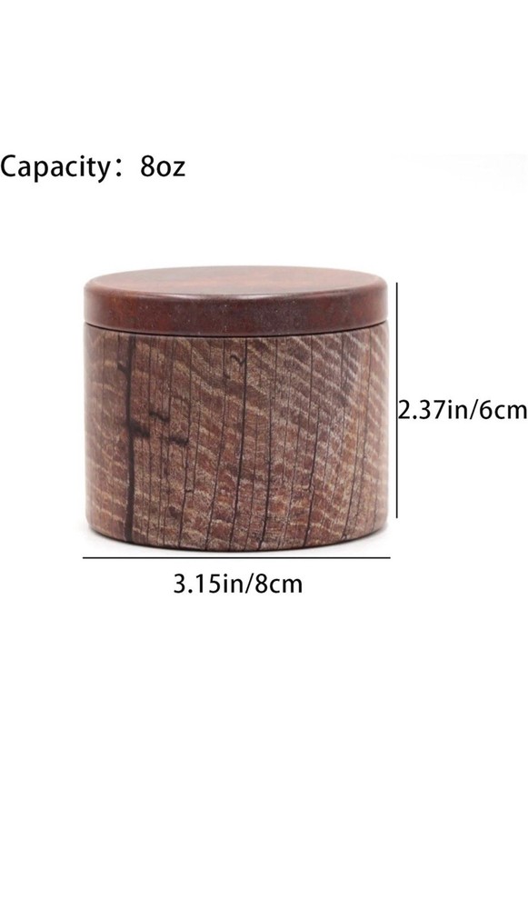 Candle Jars 12pcs 8oz Maple Leaf Pattern Red Wood Grain Empty Candle Can Box Set