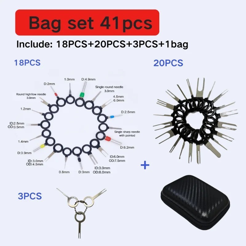 Pin Ejector Wire Kit Extractor Connector Puller Car Terminal Removal Tool