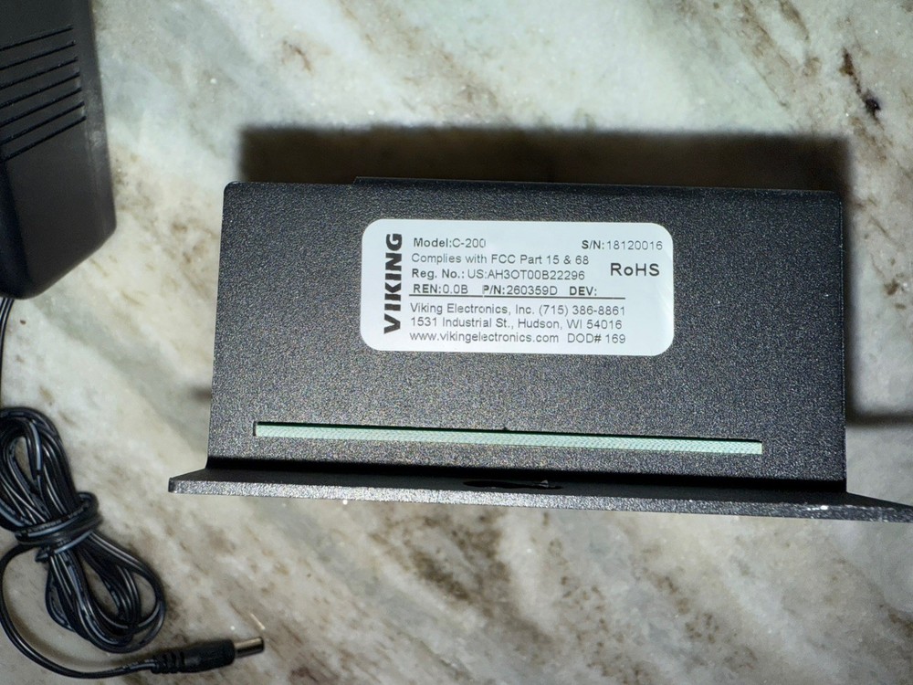 Viking Electronics C-200 Door Entry Controller (c200) w/ Power Supply