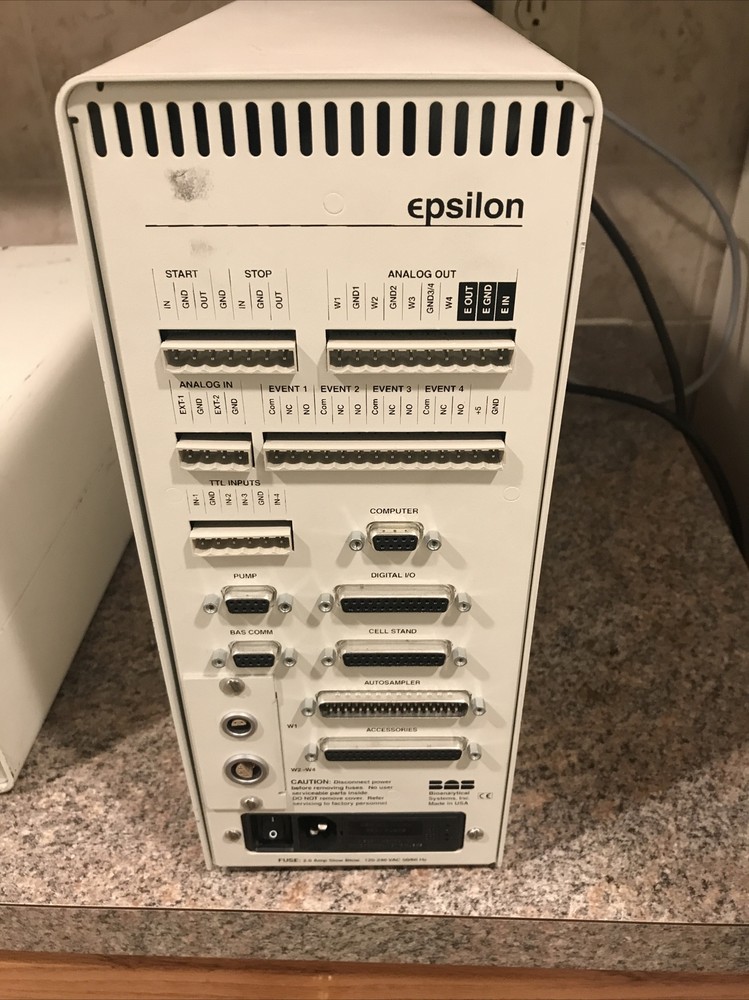 BAS LIQUID CHROMATOGRAPHY SYSTEM UV 116 UV VIS DETECTOR, PM 80 SOLVENT DELIVERY