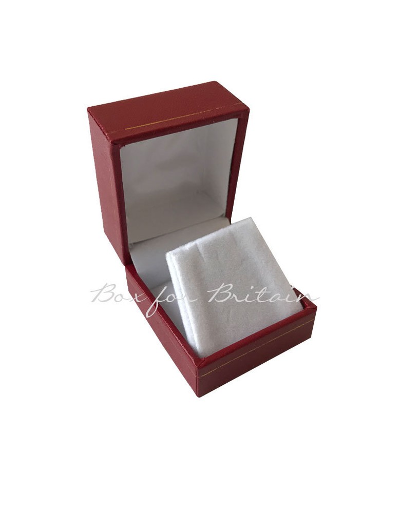 Leatherette Earring, stud Box Red 1 Stud, Earring Boxes, Wholesale price.