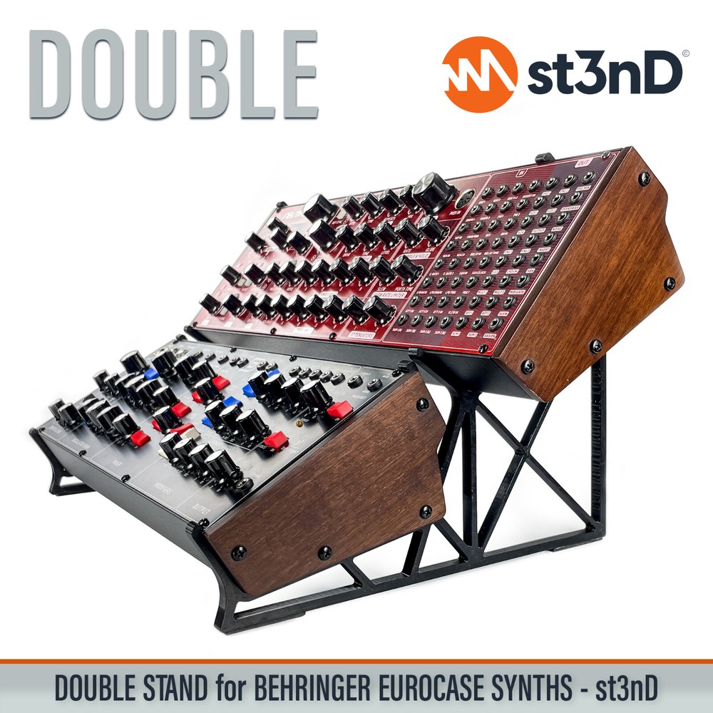DOUBLE STAND for BEHRINGER EUROCASE INSTRUMENTS AND SYNTHS - 3D Printed