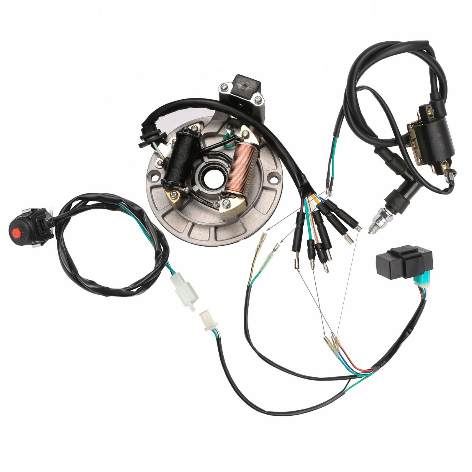 Wire Wiring Harness Stator CDI CRF50 70cc 110cc 125cc Apollo SSR Taotao Pit Bike