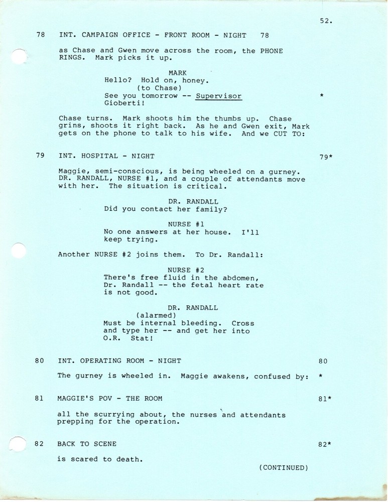 *FALCON CREST - FALSE FRONT (1986) Final Draft Script Caesar Romero, Kim Novak