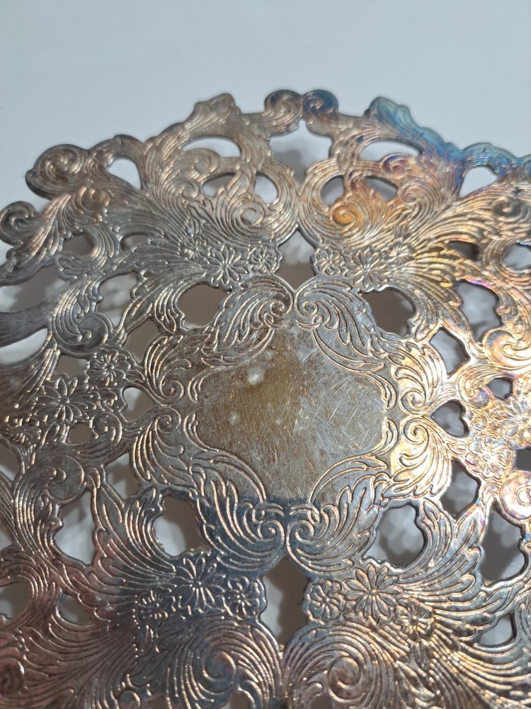 Vintage Silver-plated Trivet Made By The Sheffield Silver Co.