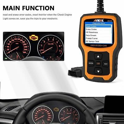 Car Code Reader OBD2 Scanner Check Engine Fault Light Turn Off Diagnostic Tool