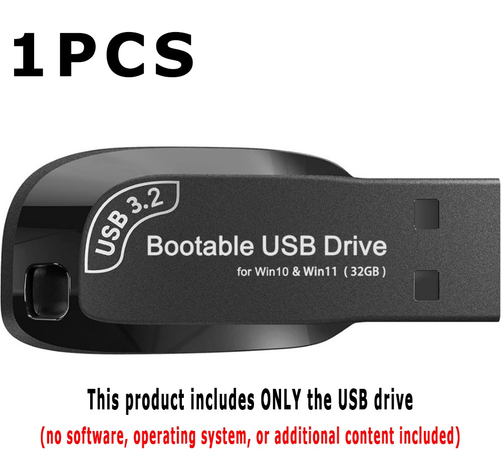 Bootable Stable Premium Durable Anti-Fall Windows 10 & 11 Bootable USB with 32GB