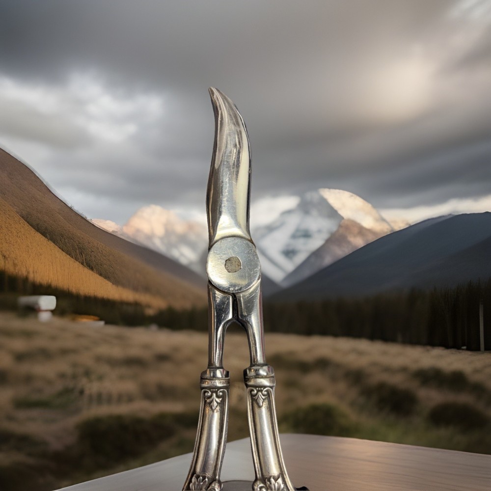 Web Sterling Handle Antique Grape Shears with Stainless Attachment