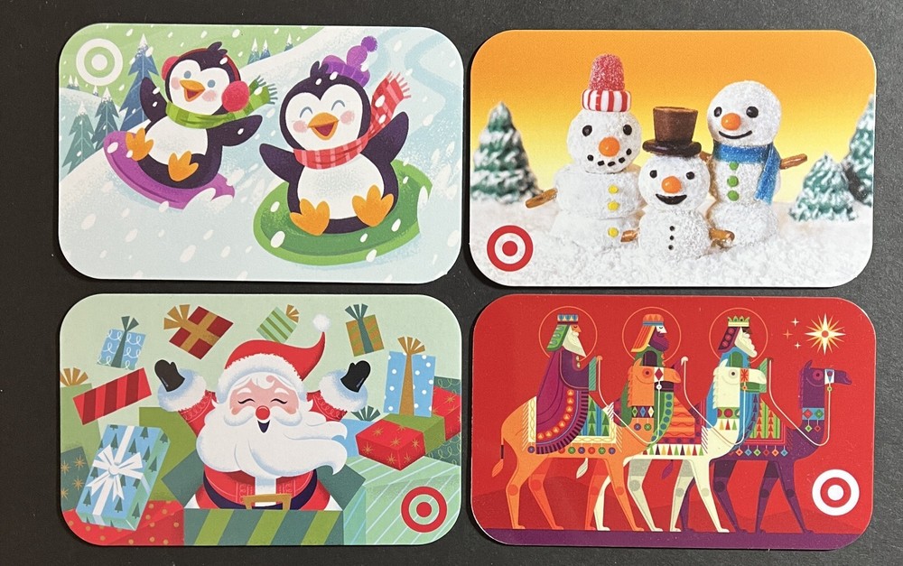 TARGET - Christmas GIFT CARDS - (no monetary value).
