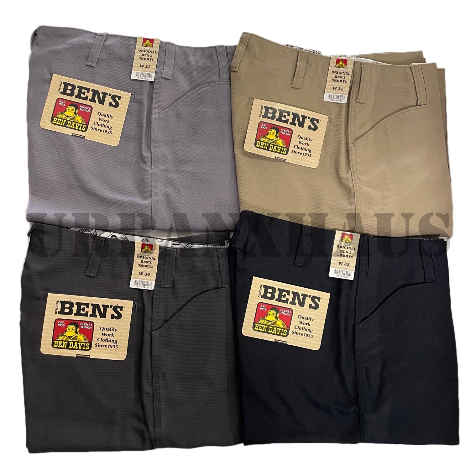 BEN DAVIS MEN'S ORIGINAL SHORTS * 5 COLORS SIZE 32-54