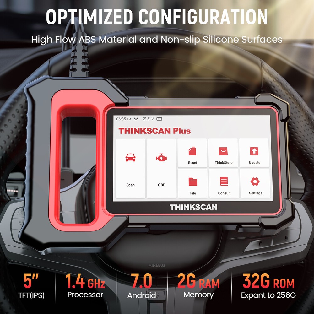 Thinkscan Plus S7 OBD2 Scanner Code Reader ABS SAS SRS BCM Car Diagnostic Tool
