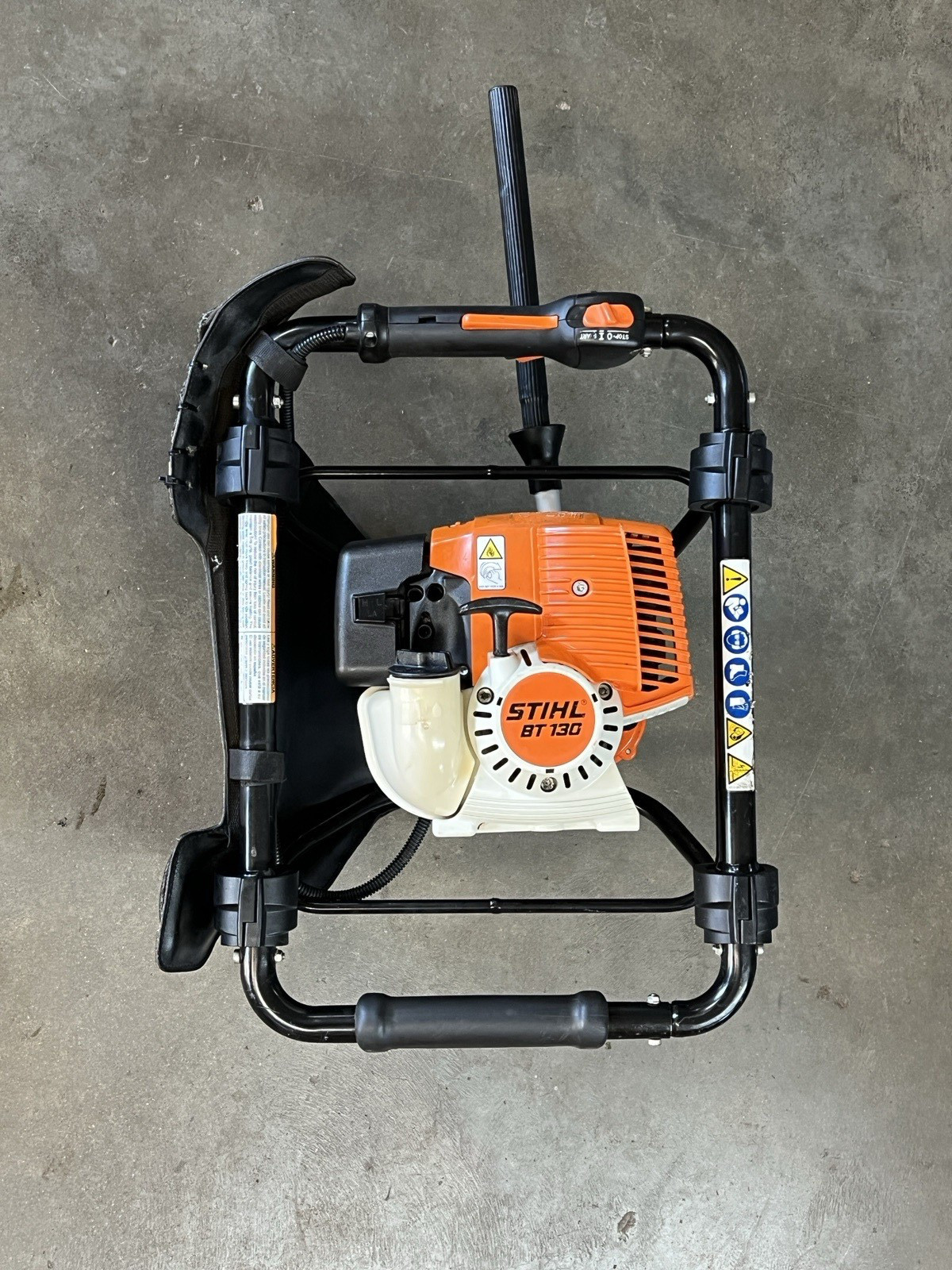 STIHL BT130 Gas Auger Post Hole Digger Earth Drill / 36cc Hardly Used Unit 👍💎