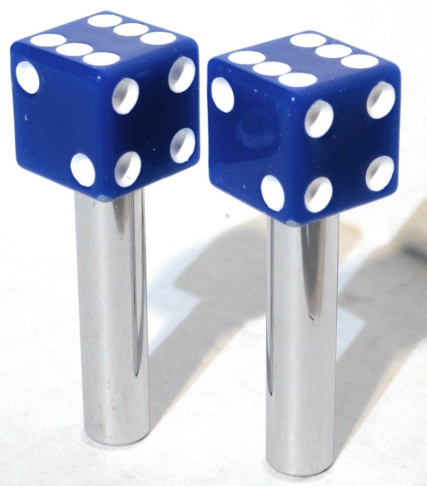 Door Lock Knobs Blue Dice Screw on Inside Threaded 10-32 Plastic UP#70043