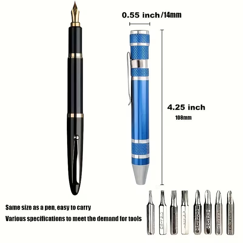 2 Sets, Red 8-in-1 Multifunctional Precision Screwdriver Set