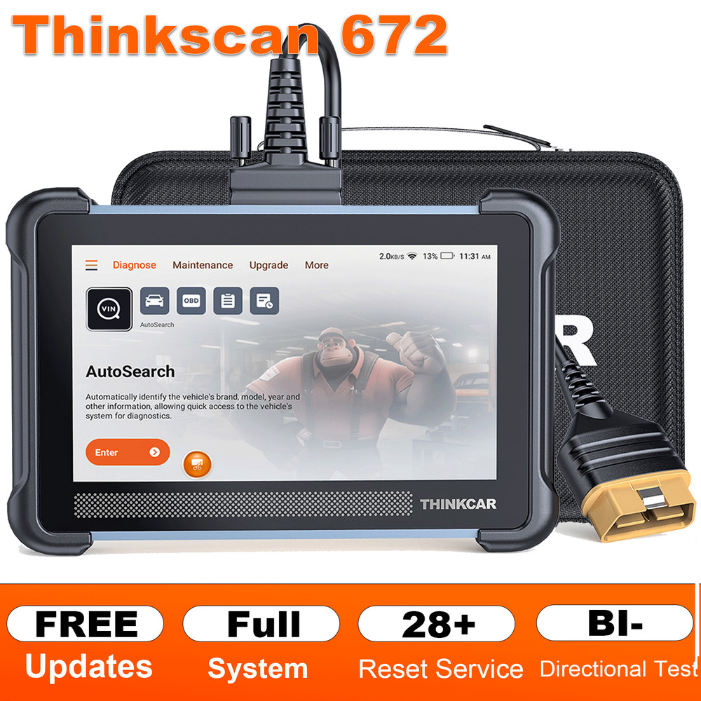 Thinkcar ThinkScan 672 Full System Diagnostic OBD2 Scanner Active Test Scan Tool