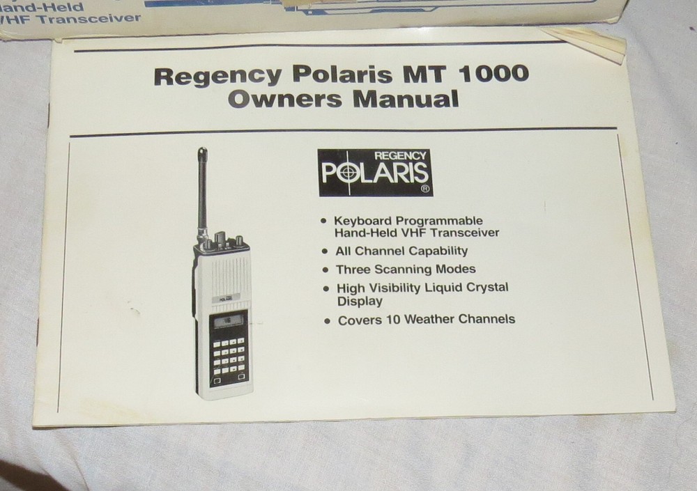 Regency Polaris MT 1000 Keyboard Programmable Hand-Held VHF Transceiver
