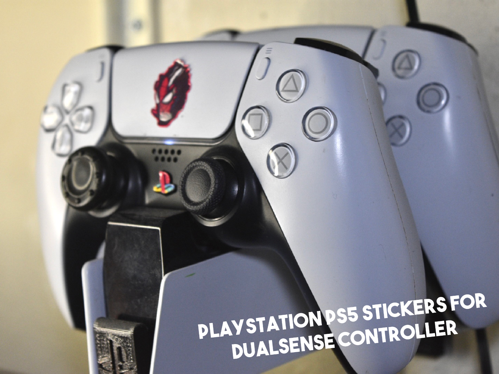 PlayStation 5 PS5 Pad Controller PS Power Button Vinyl Overlay Sticker PS Logo