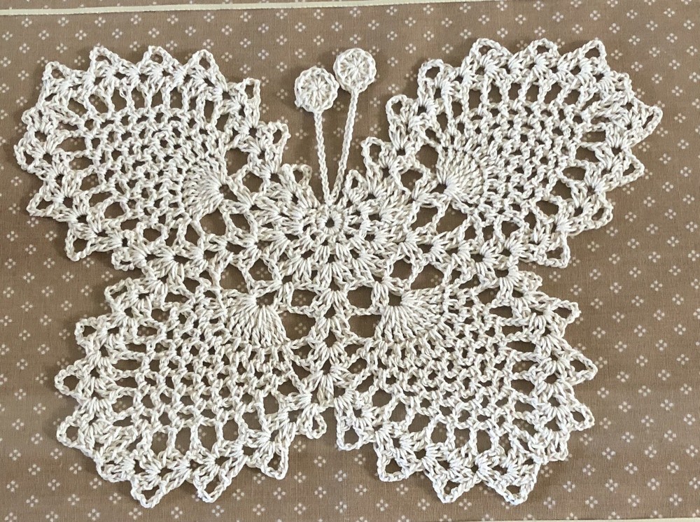 Framed Macrame Butterfly Wall Art, BOHO Design