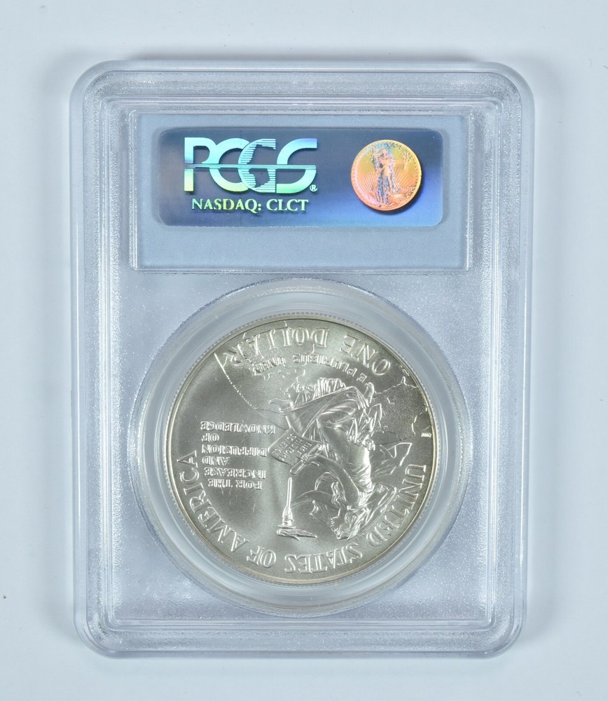 1996-D Smithsonian Commemorative Dollar MS69 PCGS Blue Label