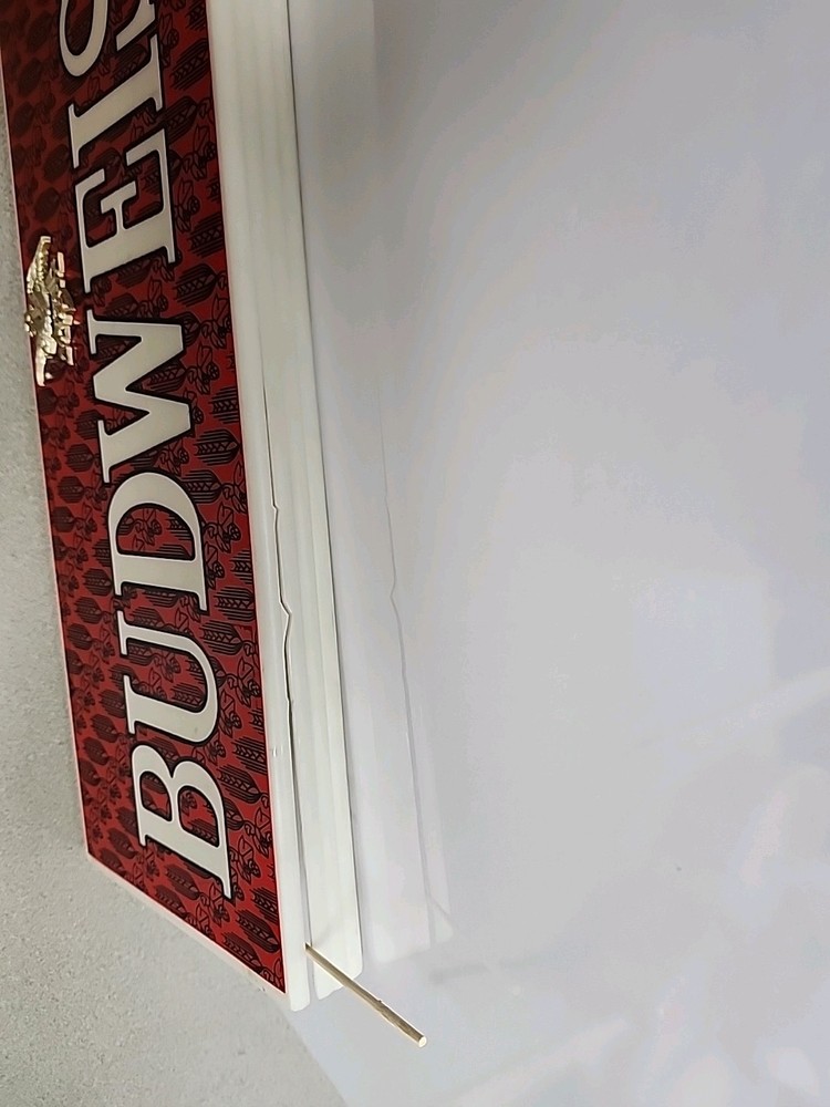 Vintage Budweiser Plastic Light Cover