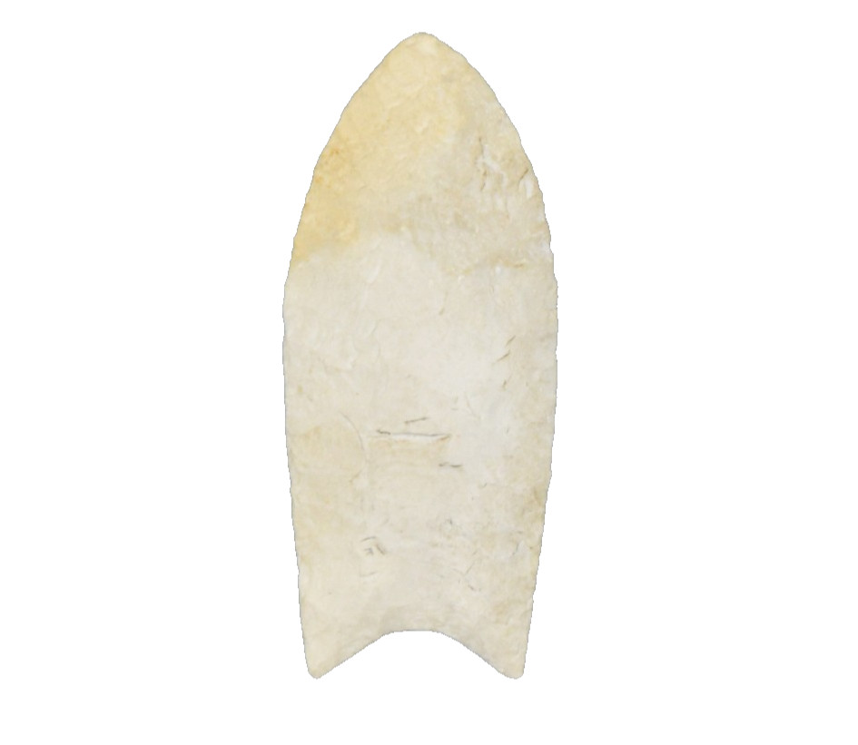 Clovis Point White Mint Condition 3" Long 1.5" Wide Brown County, Illinois