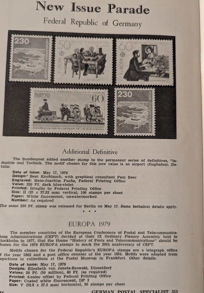 German Postal Specialist June 1979 Soaring As Part Of Air Flight Development