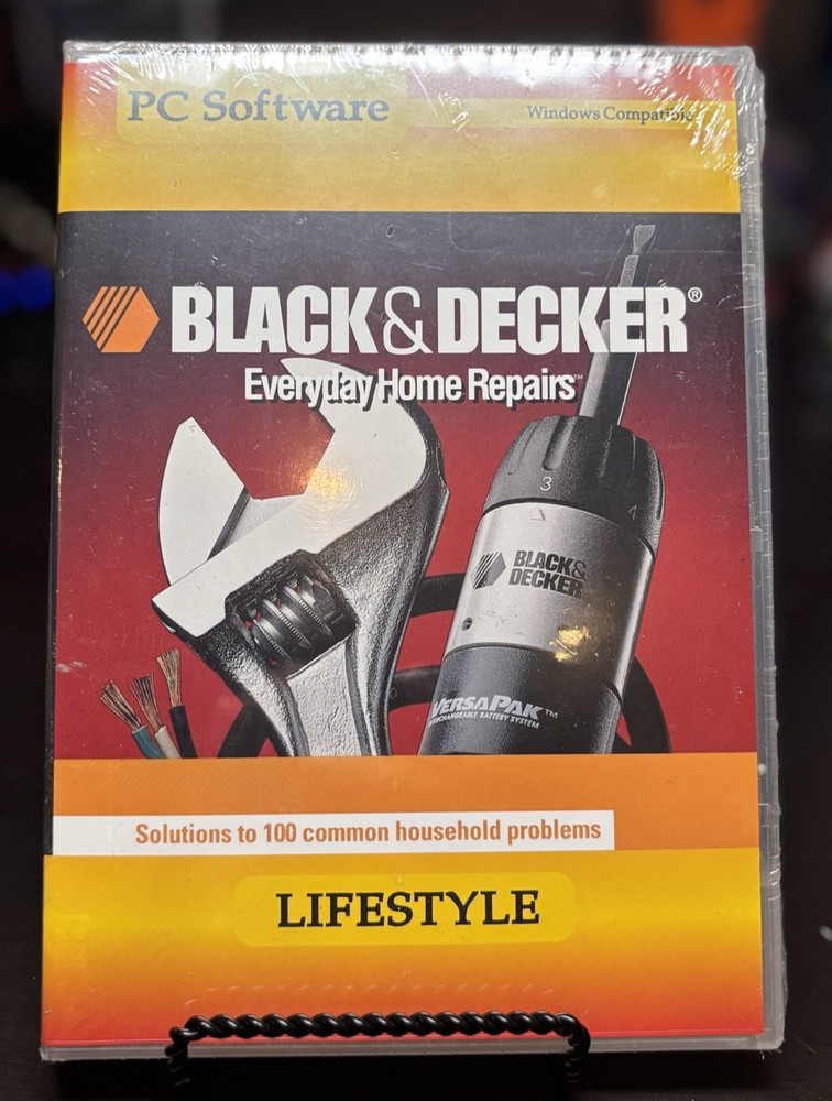 Black & Decker Everyday Home Repairs PC CD-ROM Software Windows Compatible