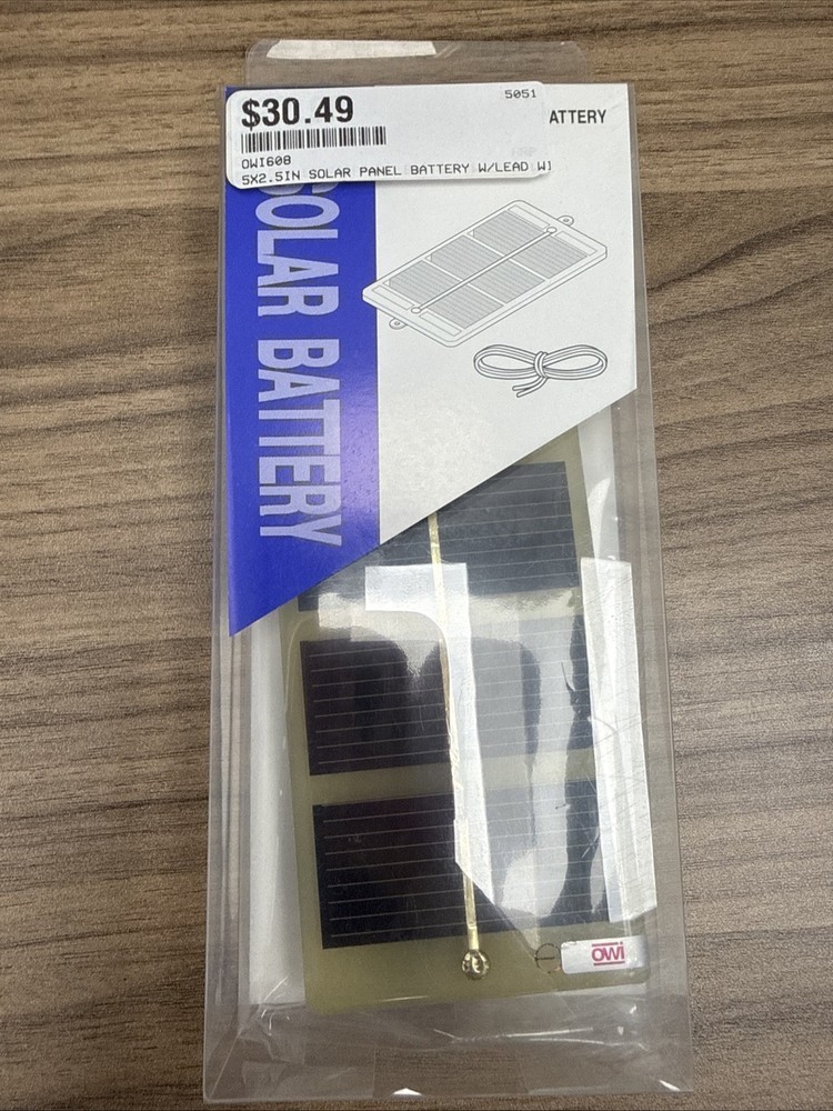 OWI Solar Battery OWI-608-06 Beginner's Experience