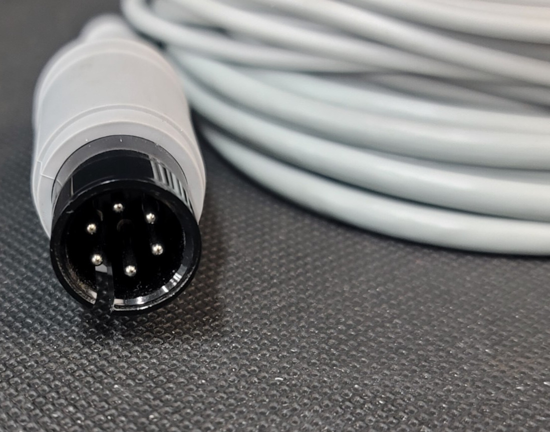 Welch Allyn ECG Cable 6 Pin 5 Leads Snap AHA Compatible 12' 008-0313-00