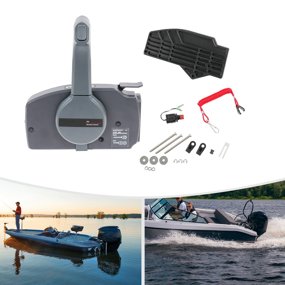 Outboard Remote Control Box Side Mount Forward Outboard Motor Remote Control Box