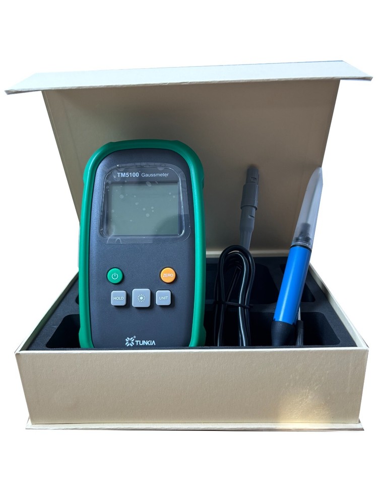 Handheld Gauss Meter Tesla Meter with 0-200mT 0-2000mT USB Interface Hall Probe