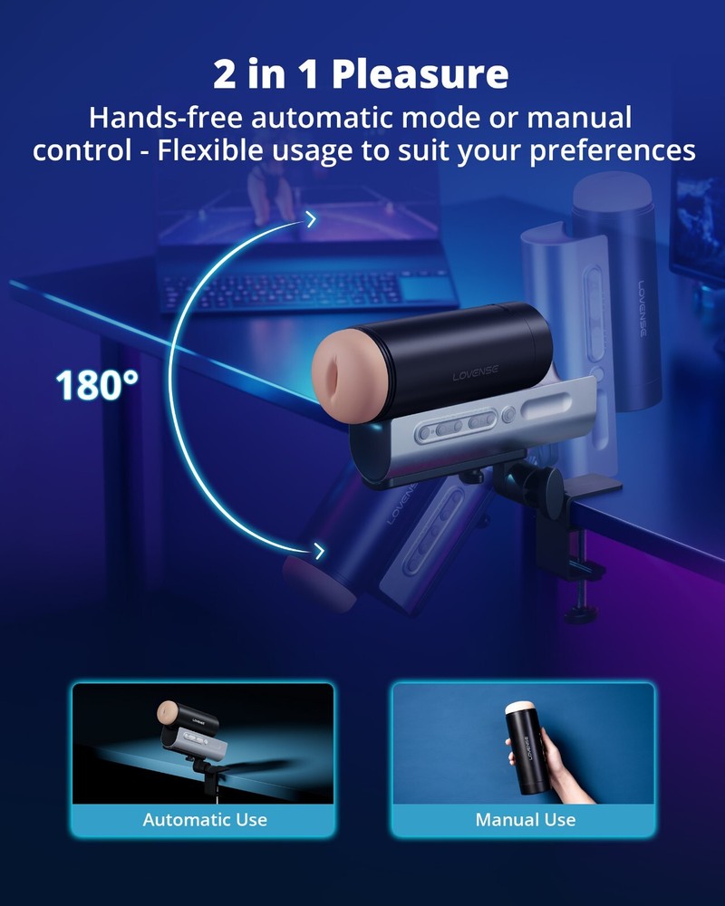 Lovense Solace Pro Automatic Male Masturbator,App Remote Control Thrusting