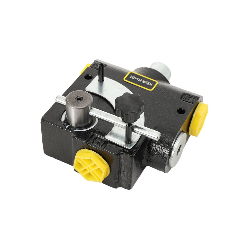 Hydraulic Adjustable Variable Flow Control Valve 3/4" NPT Pressure Relief Valve