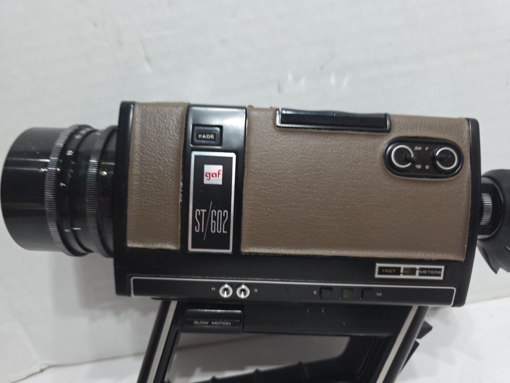 GAF ST/602 Super 8 Movie Camera Untested