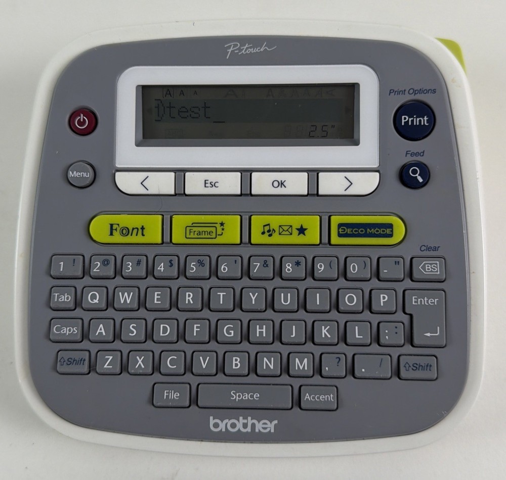 Brother P-Touch PT-D200 Label Maker System Handheld Printer with Tape - Tested