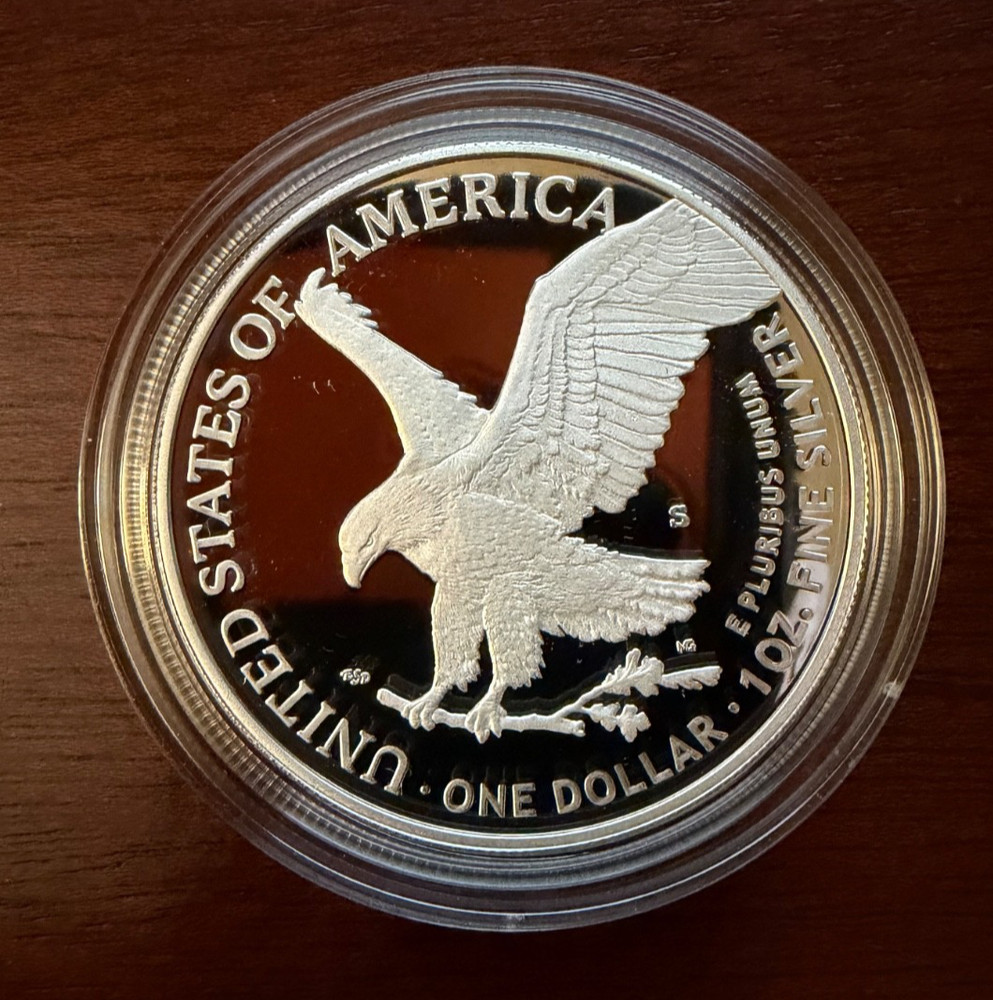 2023-S Proof Silver Eagle with OGP and COA