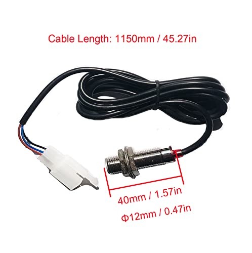 Motorcycle speed sensor adapter for universal gauge