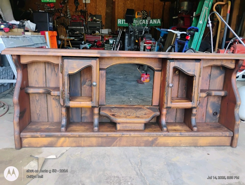 Refinished Queen Size Waterbed Headboard