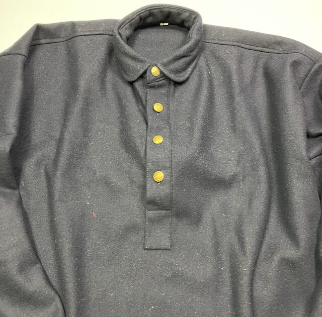 INDIAN WARS US ARMY INFANTRY CAVALRY M1878 BLUE FLANNEL SHIRT- SIZE 3 (42R,44R)