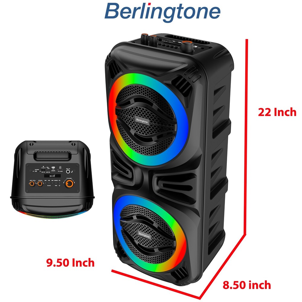 Berlingtone BR-35K, Bluetooth Speaker Karaoke function with VHF Wireless Mic