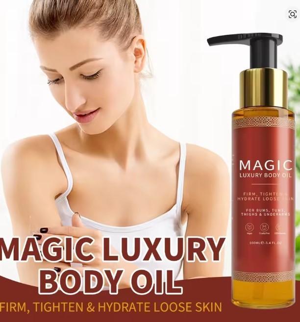 Besque Magic Luxury Body Oil 3.4 oz Firms Tighten & Hydrate Loose Skin Pump