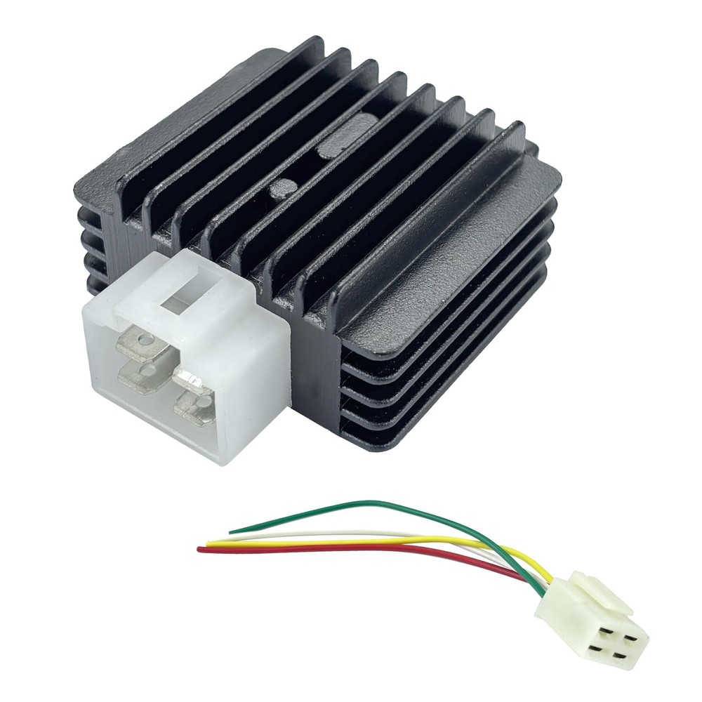 4-Pin Full-Wave Voltage Regulator Rectifier for GY6 Engine – Compatible with