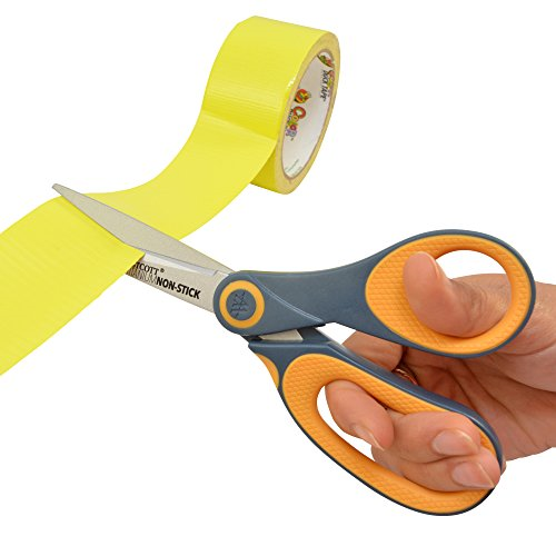 Westcott 15454 8" Titanium Non-Stick Straight Scissors, 3 Pack