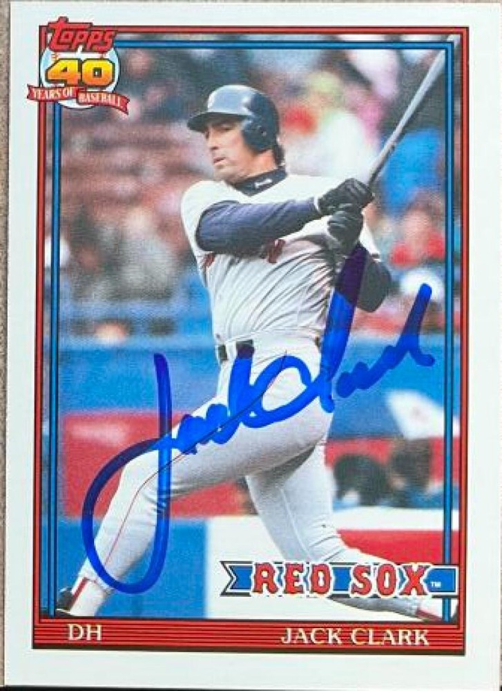 Jack Clark Autographed 1991 Topps Traded #22T