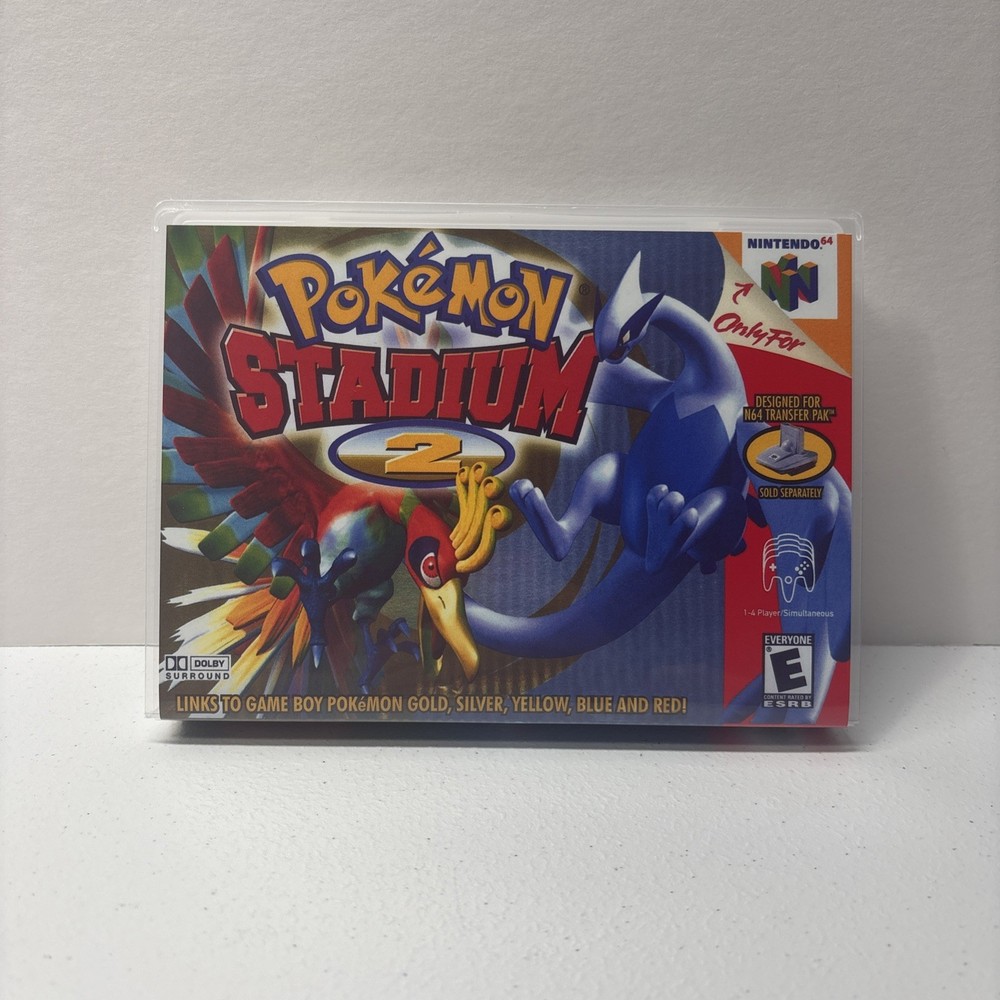 Pokémon Stadium 2 Universal Game Case for Retro Game Cart *CASE ONLY*