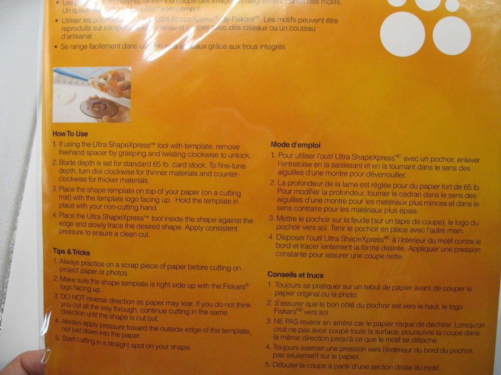 Fiskars Template Circles 1, Scallop Edge 4850