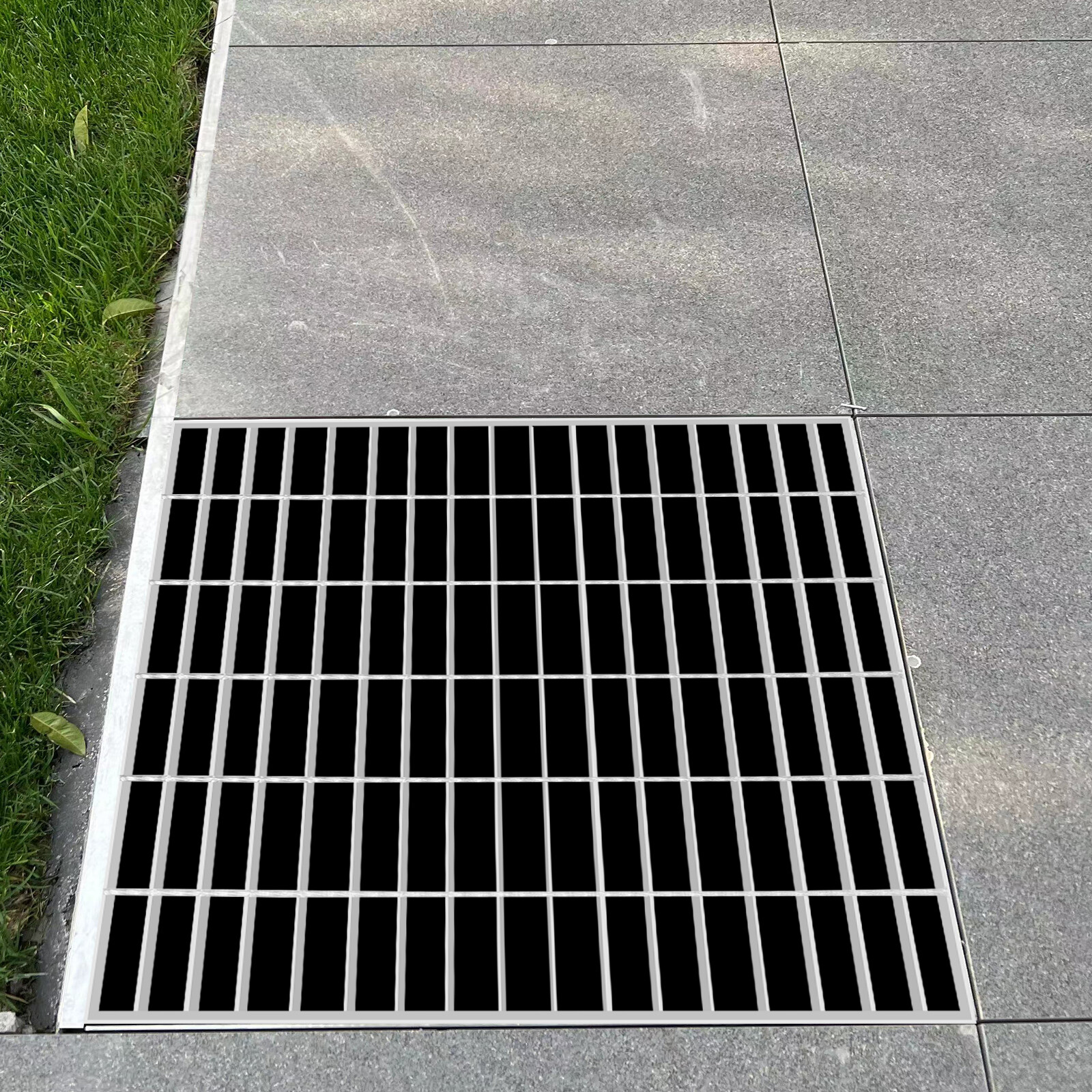 Driveway Drain Cover Steel Grate B125 Class Channel 23.6x23.6in USA