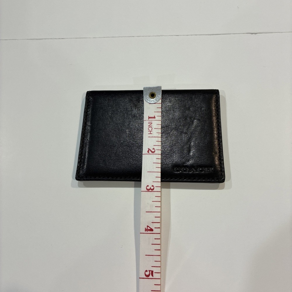 Coach Black Leather ID Case