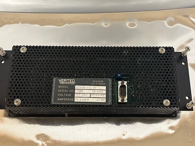 VERTEQ MEGASONIC ST600-C2-E1 CONTROL DISPLAY PANEL