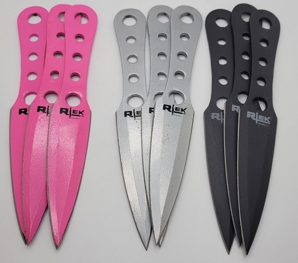 6.5" 3PCS RTEK THROWING KNIFE SET WITH SHEATH